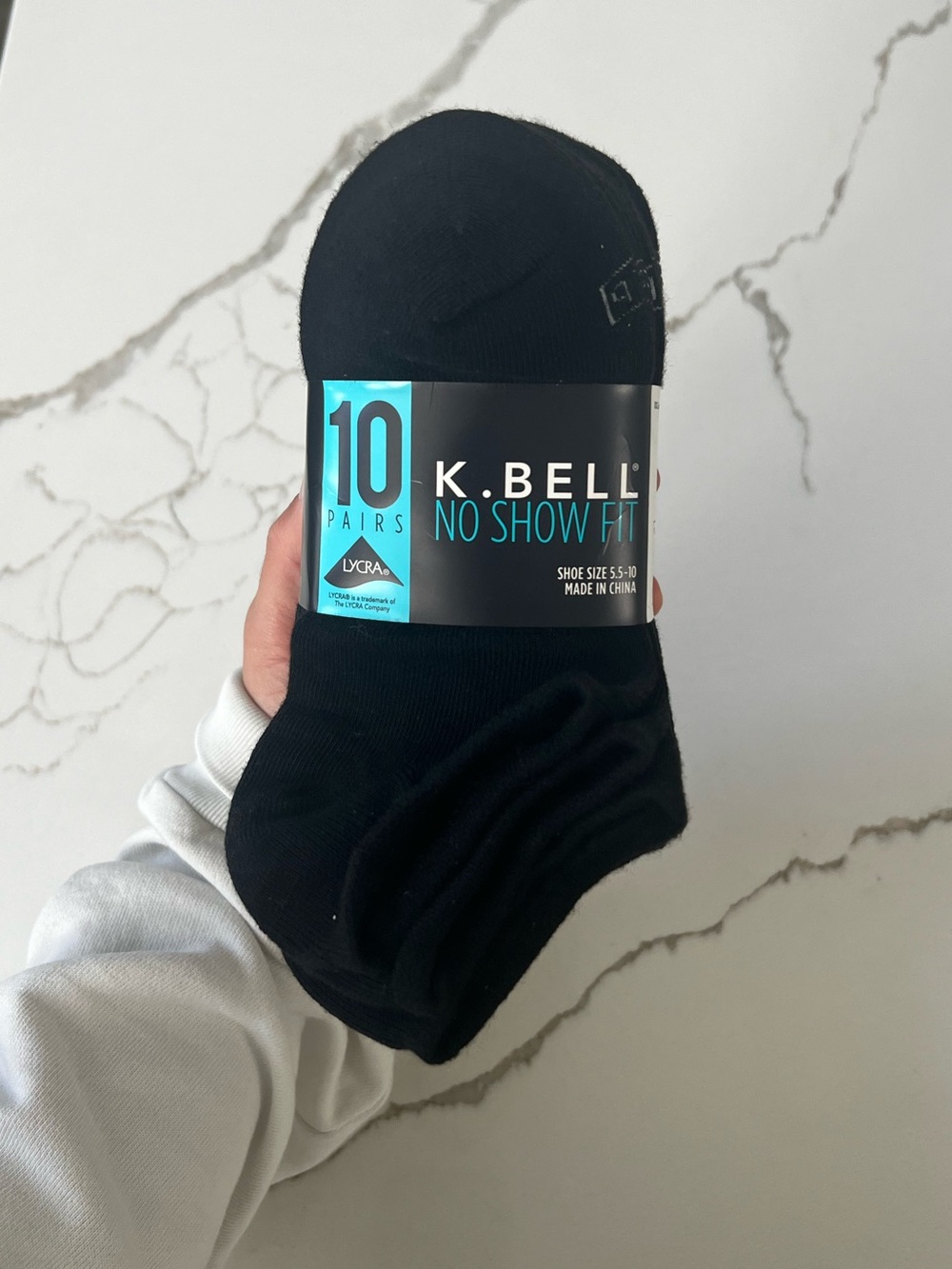 K. Bell No Show Socks